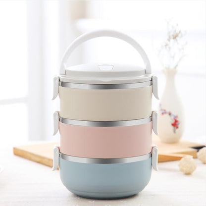 stackable stainless steel lunch box with handle