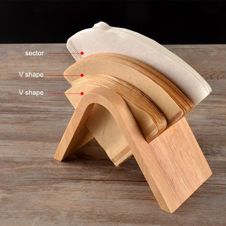 Coffee Filter Holder Wooden Coffee Paper Storage Rack