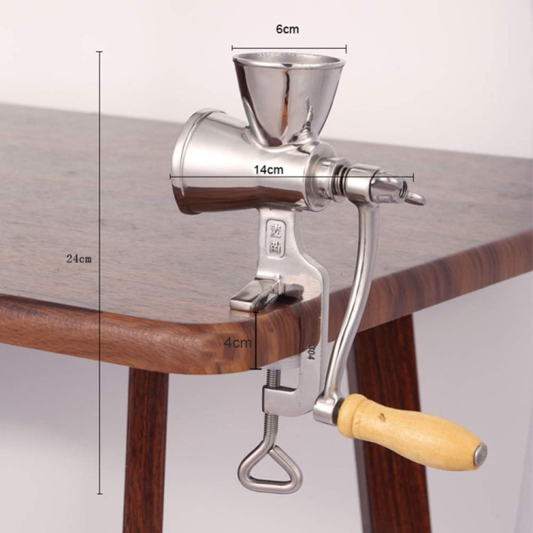 Manual Mill Coffee Grinder with Table Clamp for Spices Pepper Beans