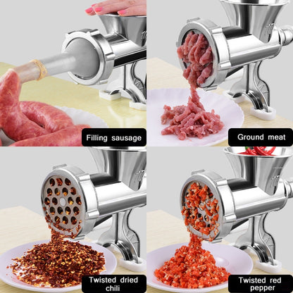 Meat Grinder Manual Mincer Sausage Maker Table Mount