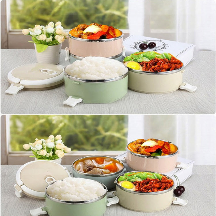 portable 4-layer stainless steel lunch set