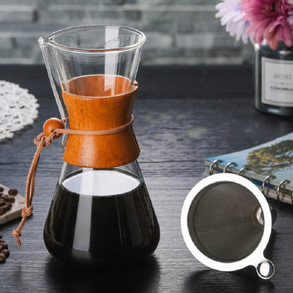 transparent glass pour over coffee pot for coffee enthusiasts