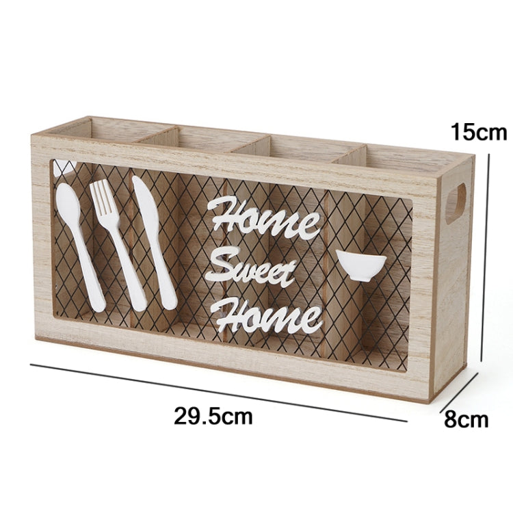 wooden kitchen organizer for utensils